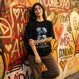 Camiseta Oversized Afeto Feminina Preto
