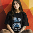 Camiseta Oversized Afeto Feminina Preto