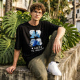 Camiseta Oversized Afeto Masculina Preto