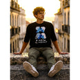 Camiseta Oversized Afeto Masculina Preto