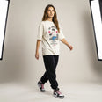 Camiseta Oversized Café na Firma é Paia Feminina Off-White