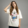 Camiseta Oversized Café na Firma é Paia Feminina Off-White
