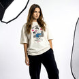 Camiseta Oversized Café na Firma é Paia Feminina Off-White
