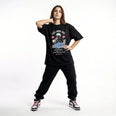 Camiseta Oversized Café na Firma é Paia Feminina Preto