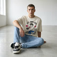 Camiseta Oversized Café na Firma é Paia Masculina Off-White