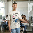 Camiseta Oversized Café na Firma é Paia Masculina Off-White