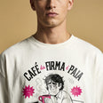 Camiseta Oversized Café na Firma é Paia Masculina Off-White