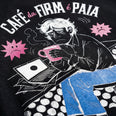 Camiseta Oversized Café na Firma é Paia Masculina Preto