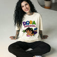 Camiseta Oversized Dora Feminina Off-White