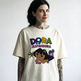 Camiseta Oversized Dora Feminina Off-White