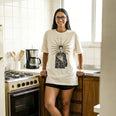 Camiseta Oversized EPRECISO Feminina Off-White
