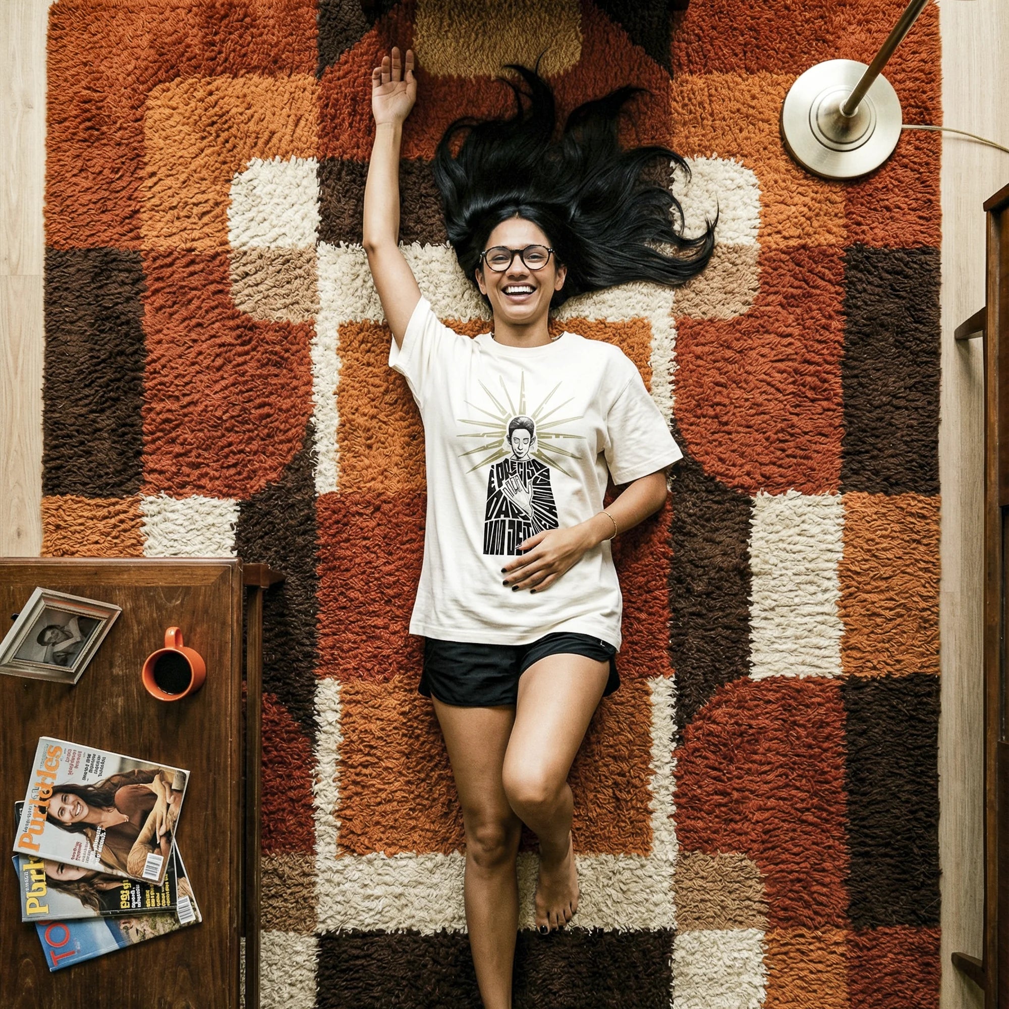 Camiseta Oversized EPRECISO Feminina Off-White