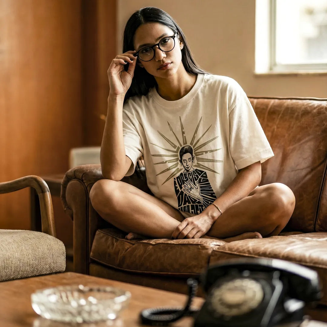 Camiseta Oversized É Preciso Dar Um Jeito Feminina Off-White