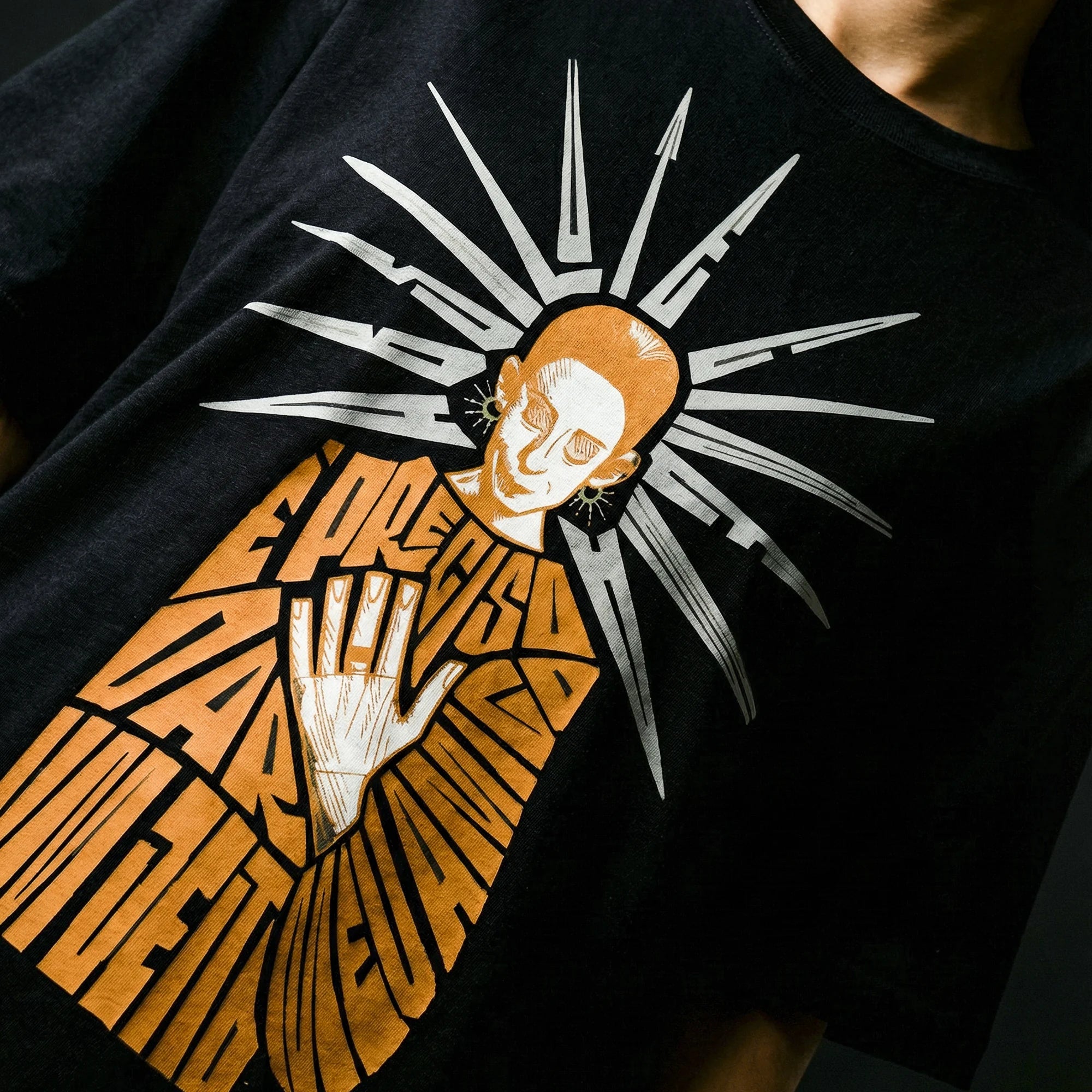 Camiseta Oversized EPRECISO Feminina Preto