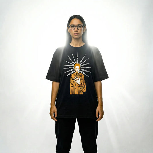 Camiseta Oversized É Preciso Dar Um Jeito Feminina Preto