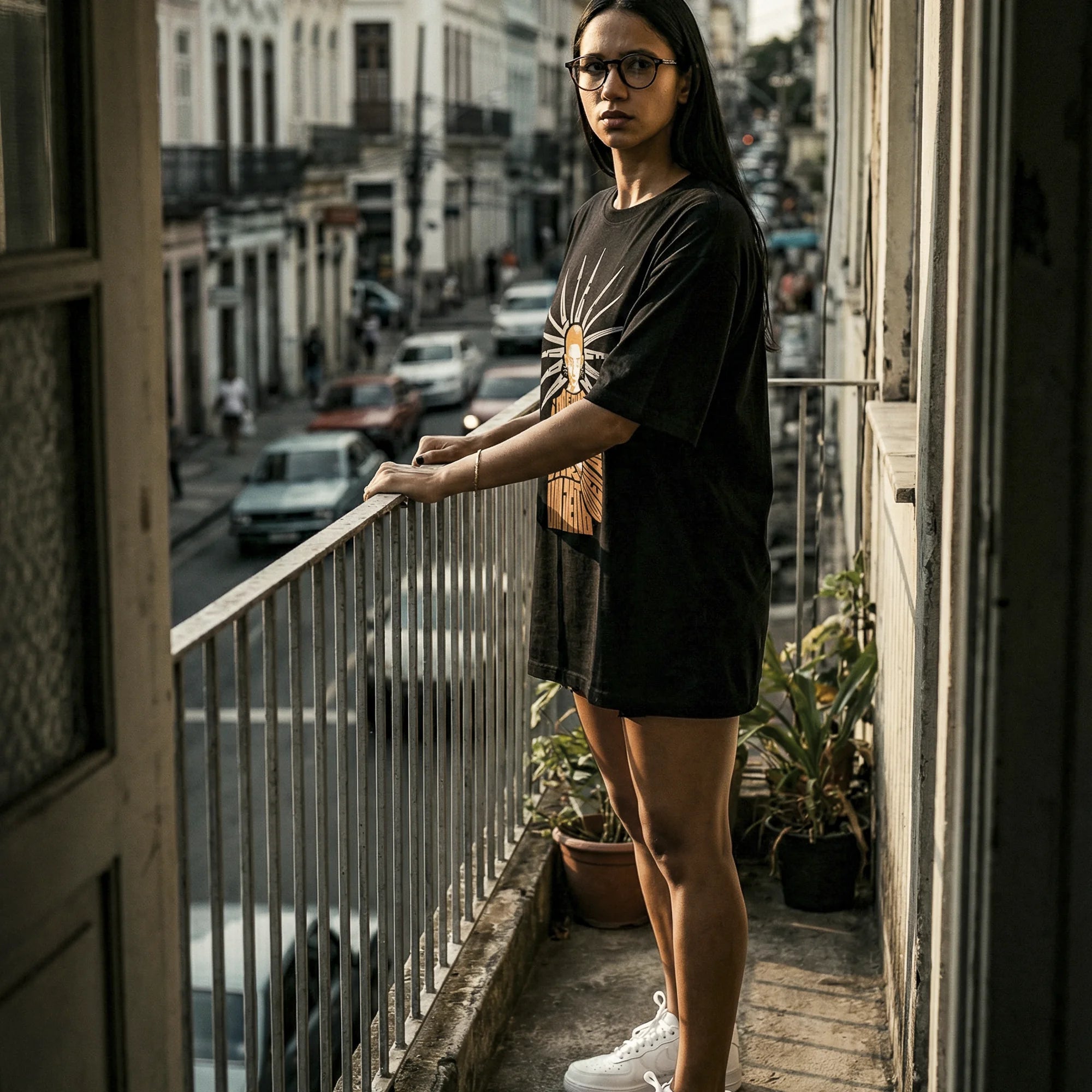 Camiseta Oversized EPRECISO Feminina Preto