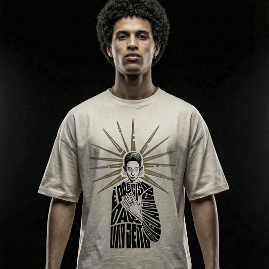 Camiseta Oversized EPRECISO Masculina Off-White