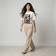 Camiseta Oversized FIZ-O-QUE-PUDE Feminina Off-White