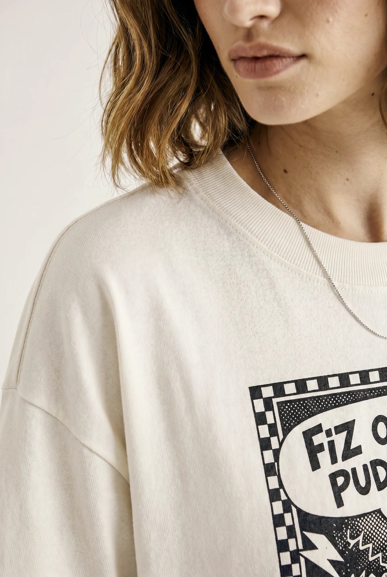 Camiseta Oversized Fiz o Que Pude e Pude Pouco - Feminina