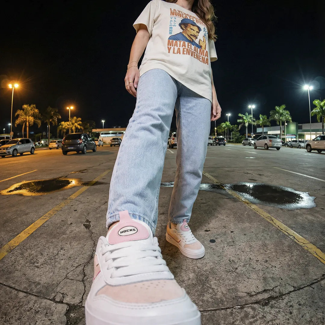 Camiseta Oversized La Venganza Nunca Es Buena Feminina Off-White