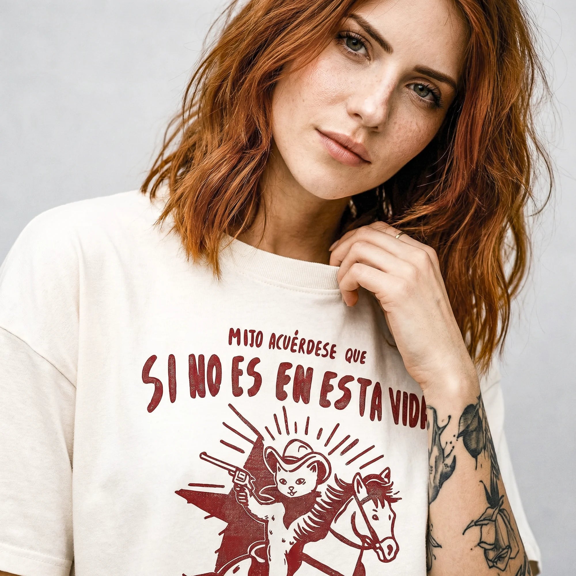Camiseta Oversized MIJO Feminina Off-White