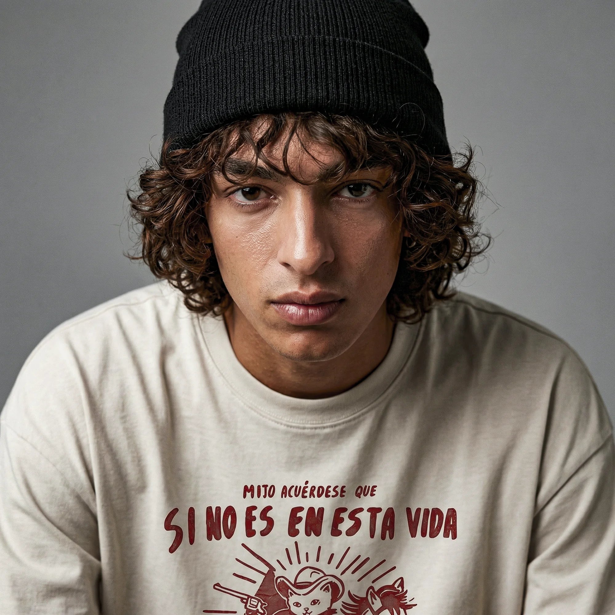 Camiseta Oversized MIJO Masculina Off-White
