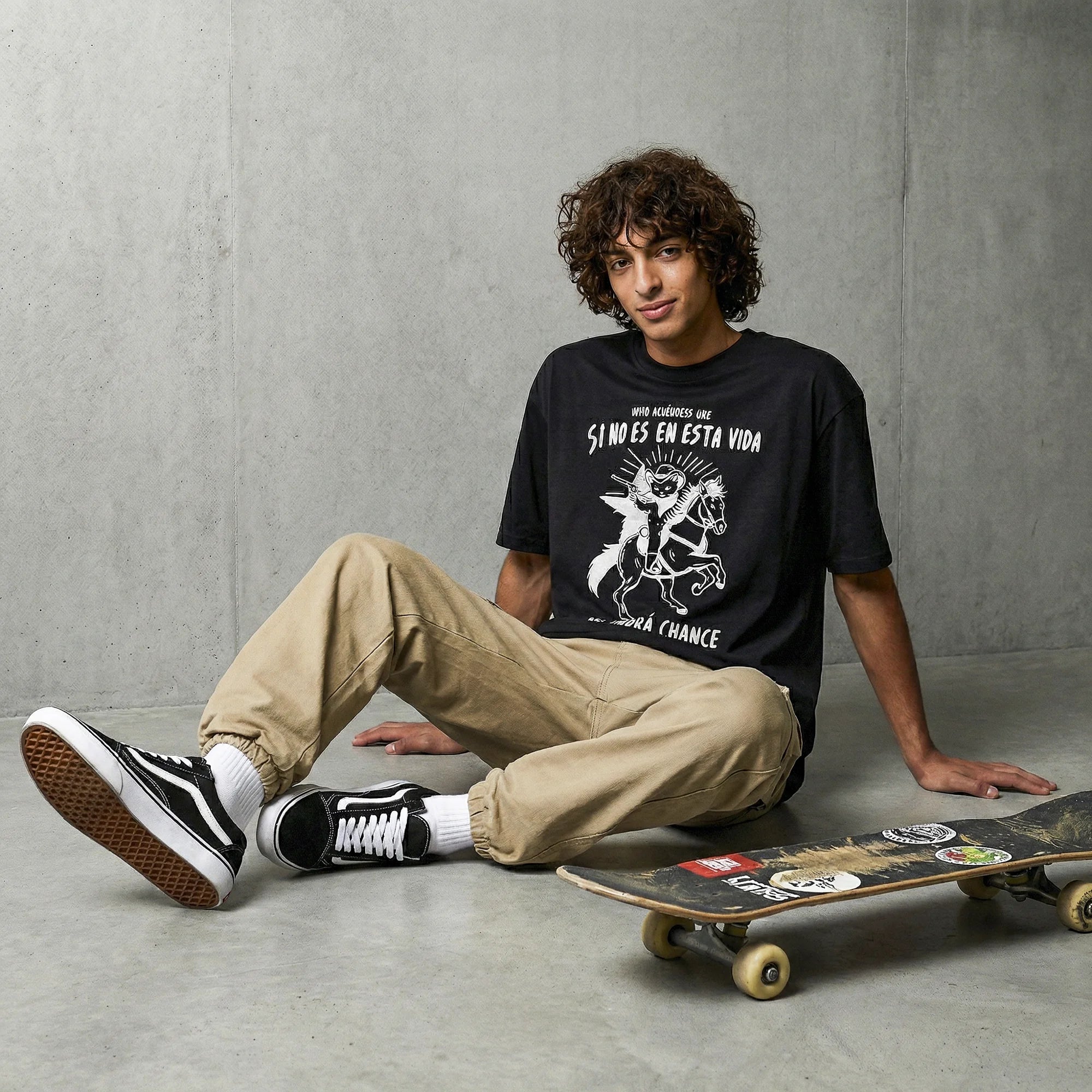 Camiseta Oversized MIJO Masculina Preto