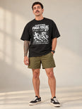 Camiseta Oversized Maratona Fuga Fiscal Masculina Preto
