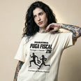 Camiseta Oversized MaratonaFiscal Feminina Off-White
