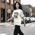 Camiseta Oversized MaratonaFiscal Feminina Off-White