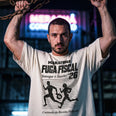 Camiseta Oversized MaratonaFiscal Masculina Off-White