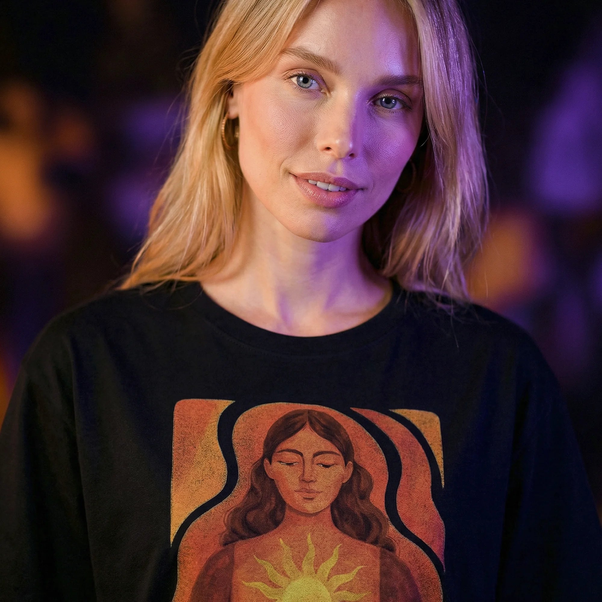 Camiseta Oversized MeuCorpo Feminina Preto