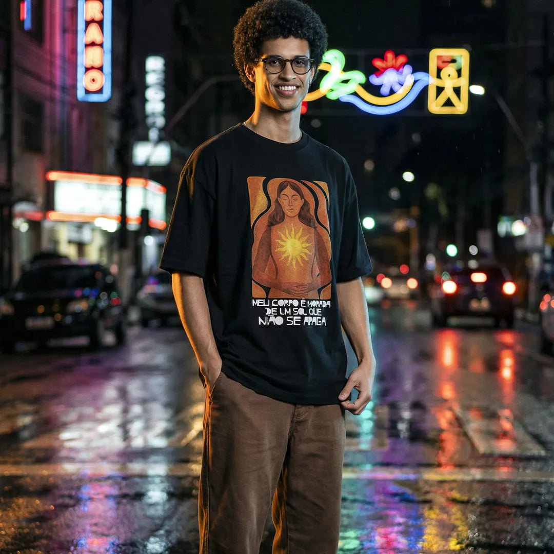 Camiseta Oversized MeuCorpo Masculina Preto 03