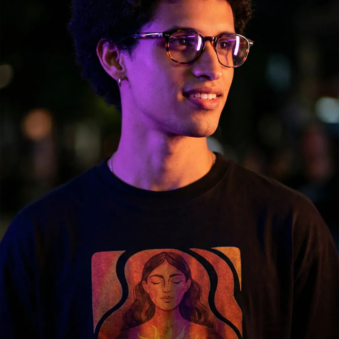 Camiseta Oversized MeuCorpo Masculina Preto 06