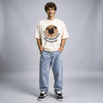 Camiseta Oversized NAOVOUPARAR Masculina Off-White