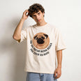 Camiseta Oversized NAOVOUPARAR Masculina Off-White