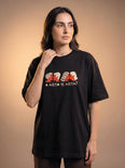 Camiseta Oversized O Afeto Te Afeta? - Feminina Preto