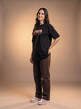 Camiseta Oversized O Afeto Te Afeta? - Feminina Preto