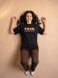 Camiseta Oversized O Afeto Te Afeta? - Feminina Preto