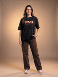 Camiseta Oversized O Afeto Te Afeta? - Feminina Preto