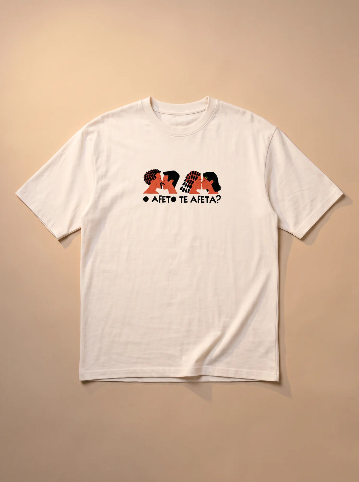 Camiseta Oversized O Afeto Te Afeta? - Masculina Off-White
