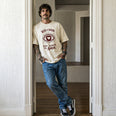 Camiseta Oversized OLHOS-AMOR Masculina Off-White