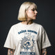 Camiseta Oversized Saúde Mental é um Ato Revolucionário Feminina Off-White