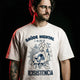 Camiseta Oversized Saúde Mental é um Ato Revolucionário Masculina Off-White