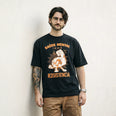 Camiseta Oversized Saúde Mental é um Ato Revolucionário Masculina Preto