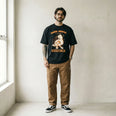 Camiseta Oversized Saúde Mental é um Ato Revolucionário Masculina Preto