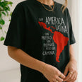 Camiseta Oversized Soy America Latina Feminina Preto
