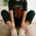 Camiseta Oversized Soy America Latina Feminina Preto