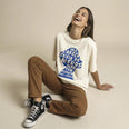 Camiseta Oversized cabecamedos Feminina Off-White