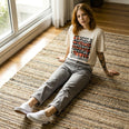 Camiseta Oversized coragens Feminina Off-White